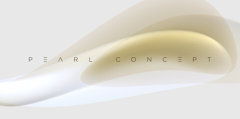Minimal abstract pearl background with smooth creamy gradients and elegant translucent shapes. Ideal for luxury branding, modern digital designs, stylish presentations, and premium minimalist composit