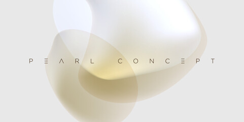 Minimal abstract pearl background with smooth creamy gradients and elegant translucent shapes. Ideal for luxury branding, modern digital designs, stylish presentations, and premium minimalist composit