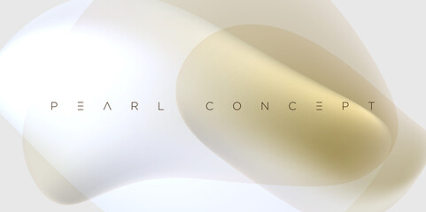 Minimal abstract pearl background with smooth creamy gradients and elegant translucent shapes. Ideal for luxury branding, modern digital designs, stylish presentations, and premium minimalist composit