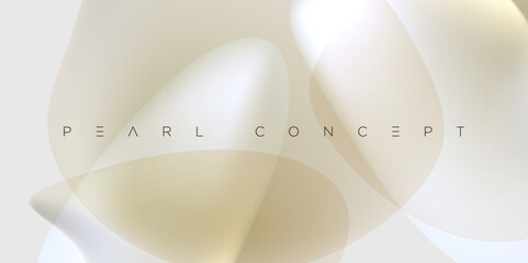 Minimal abstract pearl background with smooth creamy gradients and elegant translucent shapes. Ideal for luxury branding, modern digital designs, stylish presentations, and premium minimalist composit
