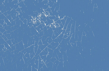 Abstract textured pattern with cracks on a blue background