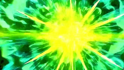Electric Yellow and Cyan Anime Energy Burst with Thunder Shock FX Loop