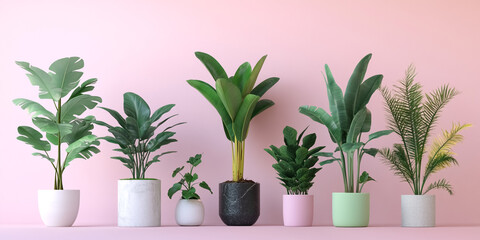 Potted Green Plants Collection