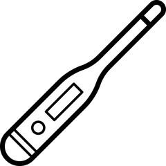 oral thermometer outline icon