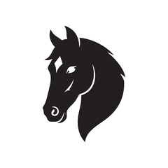 Animal flat face icon logo design