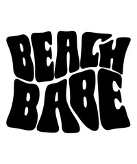 Beach vabe Groovy SVG, Bundle, hippie svg, aesthetic svg, inspirational svg, motivational svg, trendy svg, retro svg, svg files wavy text