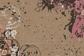 unique grunge element decorative background