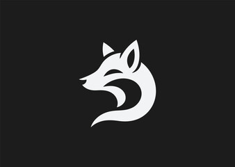 Fox logo for clever, sleek, or modern nature-inspired branding.