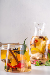 Fire cider, hot cold remedy drink