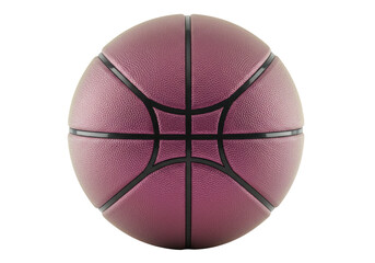 Fototapeta premium Isolated Textured Dark Pink Basketball