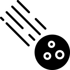 Meteor vector icon stock illustration