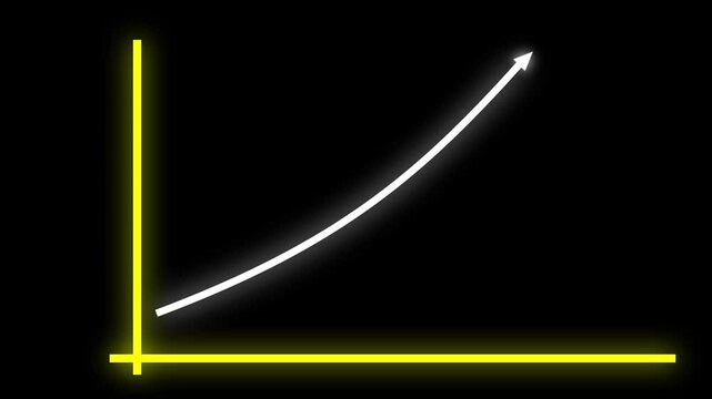 Business Graph up animation. Animated bar chart graph with growing business. Business graph chart icon with market recovery concept. business graph animation dashboard sales presentation 