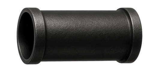 Cast iron sewer pipe for apartment buildings, known for durability and soundproofing qualities, often used for vertical stacks.