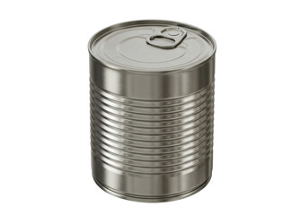 Isolated Silver Metal Food Can