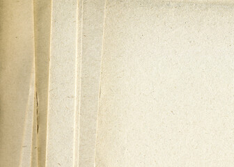Stack of paper. Old paper texture. Vintage antique sheet paper texture. Aged and yellowed paper background.