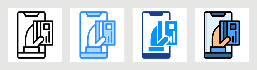 Digital Payment Icon Collection Set Multiple Style