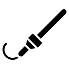 Lighting stick vector icon stock illustration