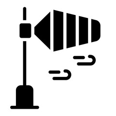 Windsock vector icon stock illustration