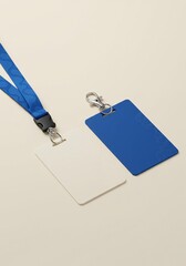 Simple Lanyard and ID Holder Mockup for Events