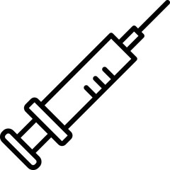 syringe outline icon