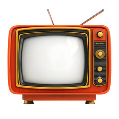 old tv set icon isolated on a white background.