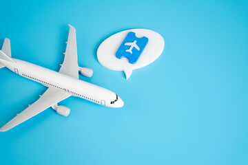 Booking flight tickets. Online or in-person ticket reservations as part of modern travel planning....