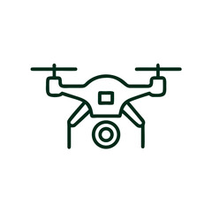 Fototapeta premium Drone icon illustration in simple flat design style 