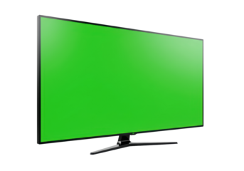 Isolated Green Screen Monitor for Chroma Key