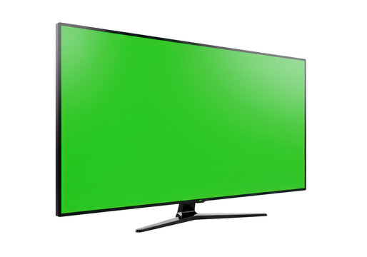 Isolated Green Screen Monitor for Chroma Key