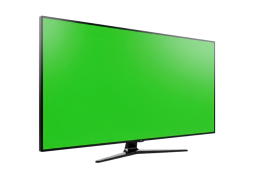 Isolated Green Screen Monitor for Chroma Key