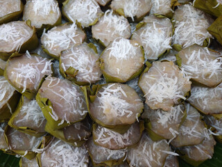 Thai Steamed Banana Cake (Kanom Kluay).