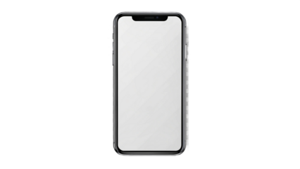 vertical Mobile Phone View, Transparent Background