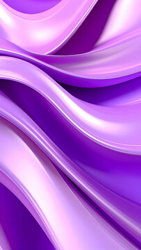 A smooth, wavy abstract design in shades of purple, creating a serene visual effect.
