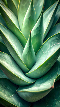 Close-up of succulent plant leaves showcasing vibrant green hues and intricate textures.