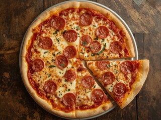 Freshly baked pizza with bell peppers and onions