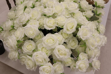 An elegant bouquet of pristine white roses, ideal for any memorable special occasion