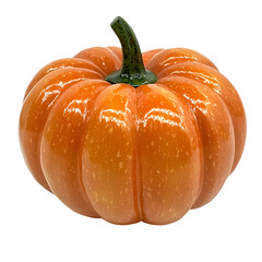 Perfect orange pumpkin isolated on a white background