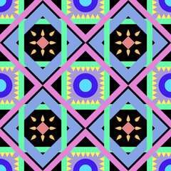 Bright color abstract geometric pattern background
