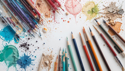 paint brushes and paint