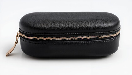 black leather bag