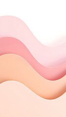 Abstract pastel pink wave background for website banner and presentation design use