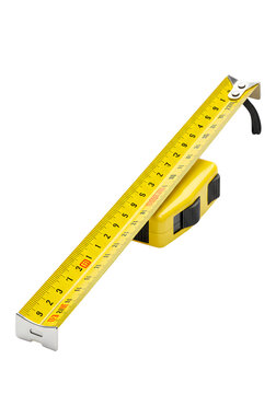 recommend clip art: Realistic 3D Rendering of Yellow Measuring Tape Tool on Transparent Background