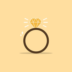 design about simple ring icon
