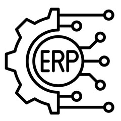 Erp Integration  Icon Element For Design