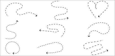 Obraz premium arrow,flow,dash modern flat icon for directional movement design vector graphic for infographic