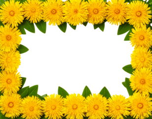 yellow flowers border