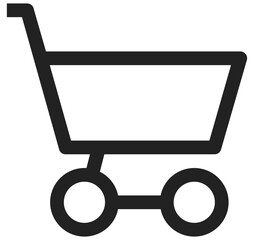 심플 라인 쇼핑 아이콘