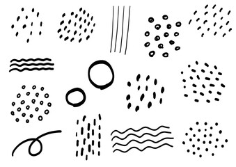 手描きのあしらい素材セット
Hand-drawn decoration material set