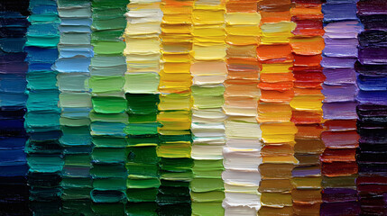 Textura de pintura al óleo abstracta con paleta multicolor