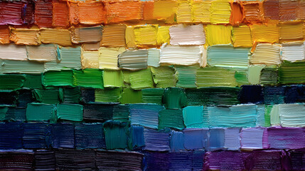 Textura de pintura al óleo abstracta con paleta multicolor